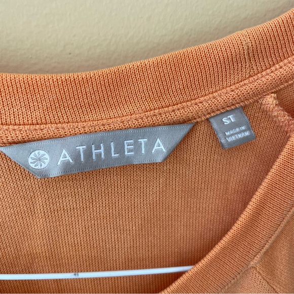 🔻LAST CHANCE🔻ATHLETA High Serenity Criss Cross Sweater in Peach ST Tall Sizing - Picture 5 of 7